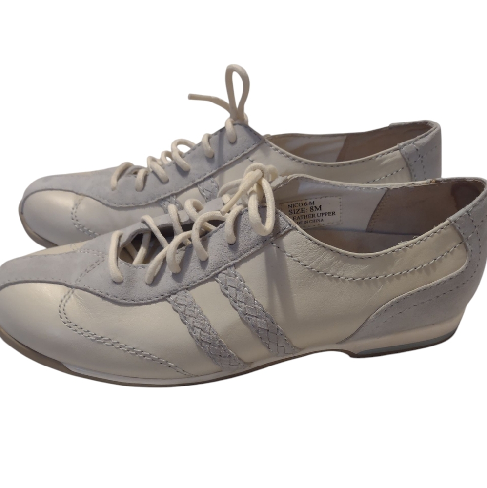 VTG Talbots Retro Structured Suede Sneakers 8 Casual Preppy Classic‎